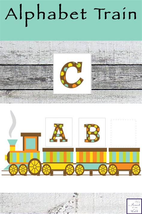 Alphabet Train Printable Activity - Simple Living. Creative Learning