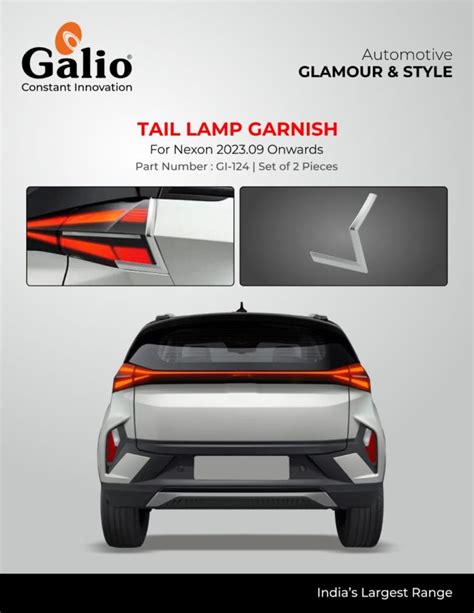 Tail Lamp Garnish For Tata Nexon Model Onwards