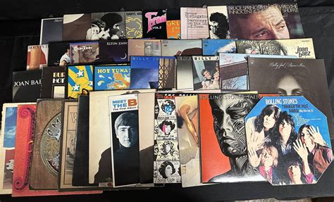 40 Vintage Classic Rock Vinyl Records - Springsteen, Billy Joel, Stones ... 