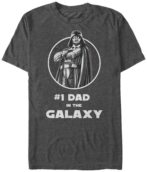 Charcoal 1 Dad In The Galaxy T Shirt Star Wars Mens T Shirt