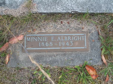 Minnie Stiles Albright Homenaje De Find A Grave