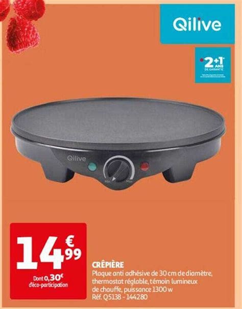 Promo Crêpière Qilive chez Auchan Direct iCatalogue fr