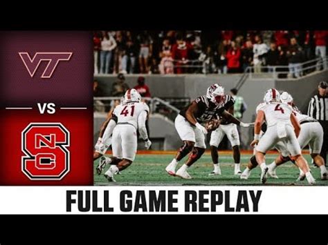 Virginia Tech Vs Nc State Full Game Acc Football Youtube