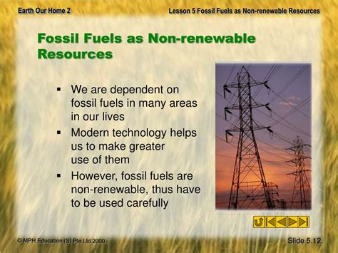 Ppt Lesson 5 Fossil Fuels As Non Renewable Resources Powerpoint