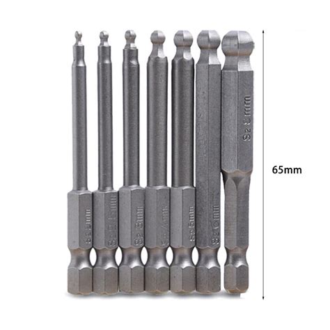 7x 1 4 Inch Hex Shank Allen Wrench Drill Bits S2 Steel Electric