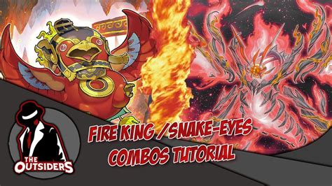 Yu Gi Oh Combos Fire King Snake Eyes Plus Fort Que Nibiru Youtube