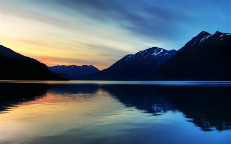 Wallpaper Sinar Matahari Pemandangan Matahari Terbenam Laut Danau