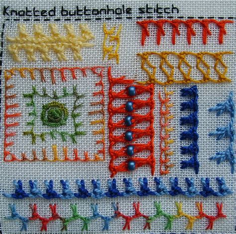 Knotted Buttonhole Stitch – Embroidery and Arts Creatives