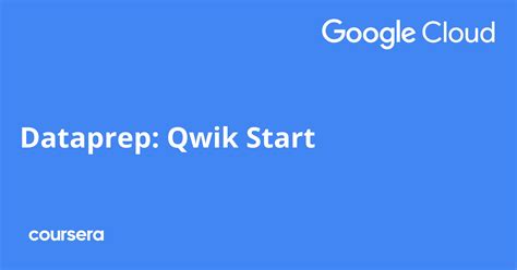 Dataprep Qwik Start