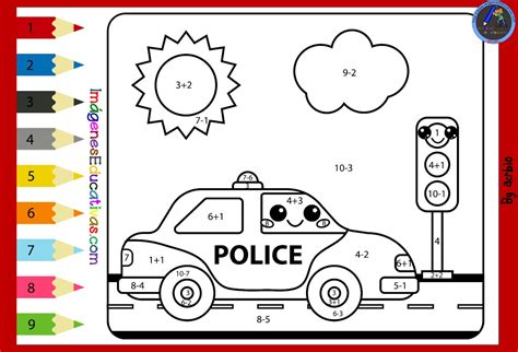 101 Fichas Para Colorear Con Operaciones Matemáticas Imagenes Educativas