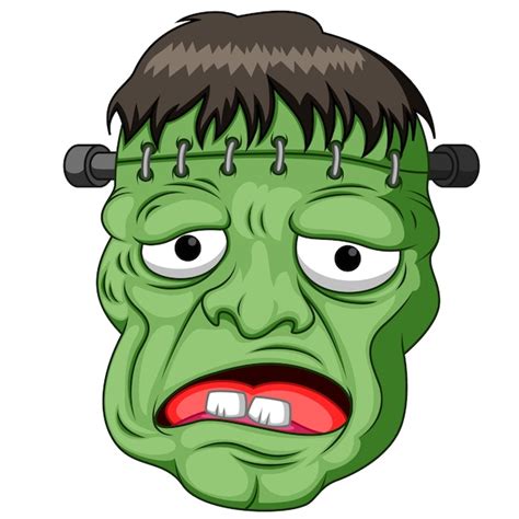 Premium Vector Frankenstein Head Cartoon