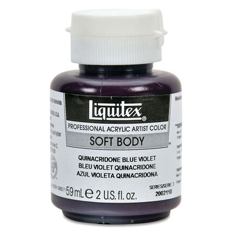 Liquitex Soft Body Artist Acrylics Quinacridone Blue Violet Ml