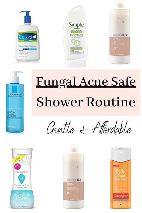 Fungal Acne Safe Shower Products & Routine