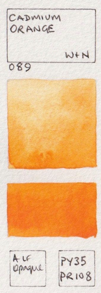 Orange Watercolour Swatches Jane Blundell Artist Swatch Color