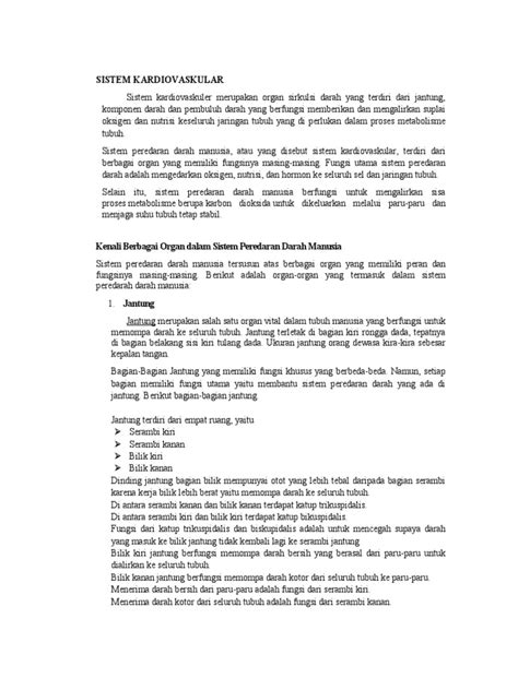 Sistem Kardiovaskular Pdf
