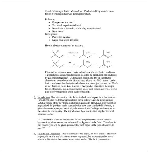 How To Write A Lab Report For Organic Chemistry Tips For Writing