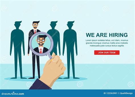 Human Resources Interview Concept Recruitment And Hiring Banner Or