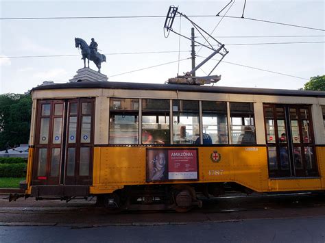 Tram And Garibaldi Statue Milan Photograph By Richard Boot Fine Art