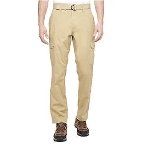 New Wearfirst Men S Stretch D Ring Belt Wf Free Band Cargo Pants Tan 36x30 Ebay