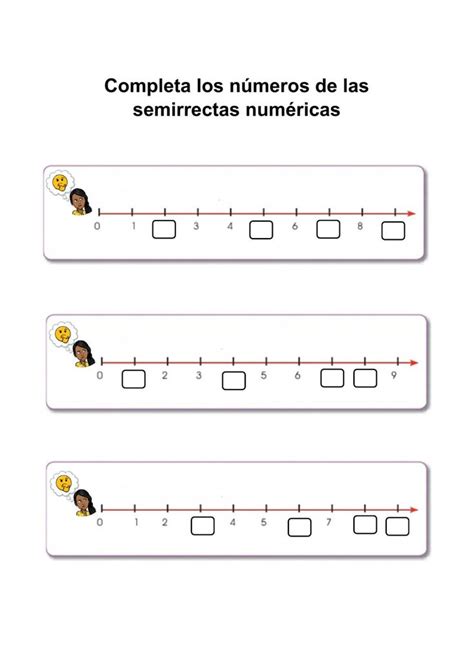 Semirrecta Ficha Interactiva Math Worksheets Line Chart