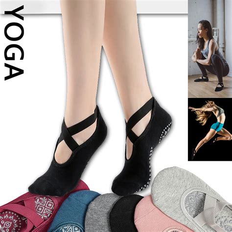 Jual Kaos Kaki Yoga Yoga Pilates Anti Slip Socks Kaus Kaki Gym Balet