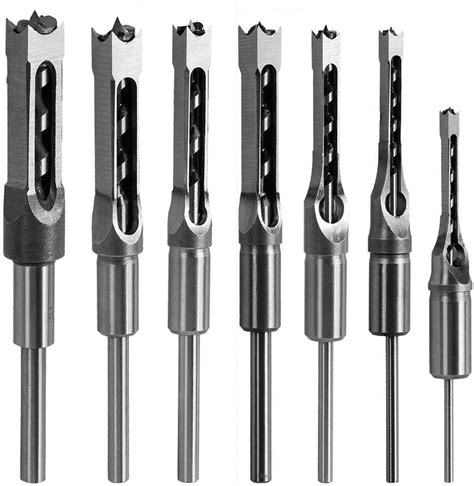 Square Hole Drill Bit Steel Woodworking Mortiser Hardness Sharp