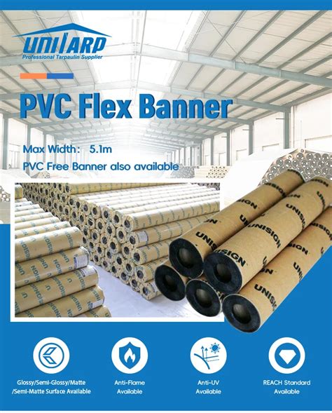 Pvc Frontlit Flex Banner Glossy Gsm Pvc Coated Frontlit Flex Banner