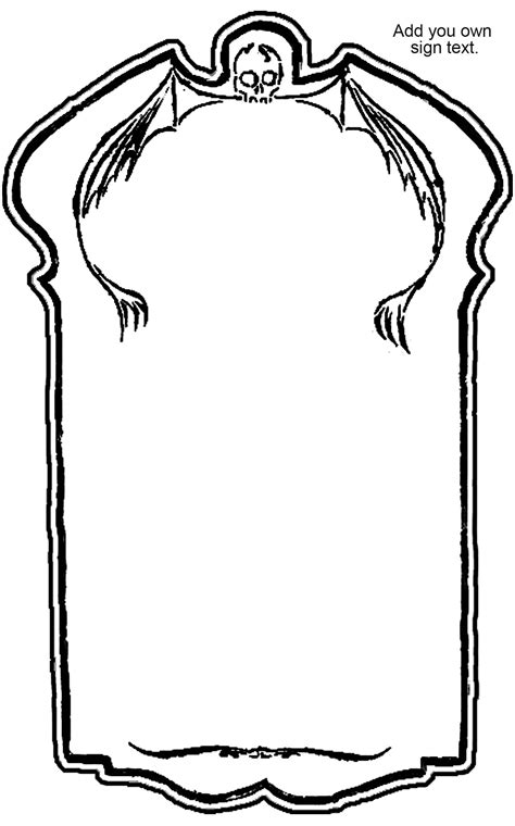 Headstone Coloring Page Coloring Pages