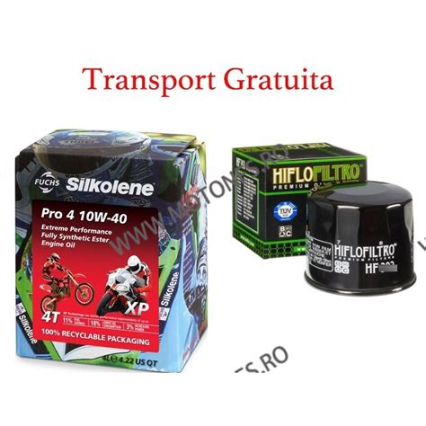 W Ulei De Motor Silkolene Pro Xp L Cadou Filtru Hiflo