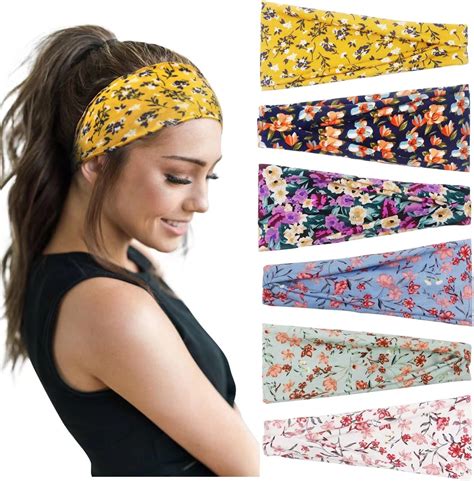 Huachi Womens Headbands Boho Headbands For Women Workout