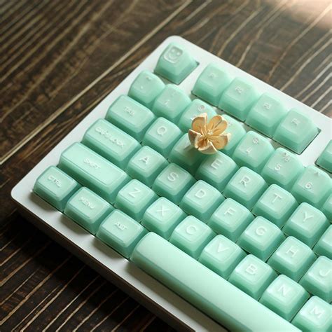 Translucent Milk Green Jade Double Shot Keycaps 142keysset Pbt Sa