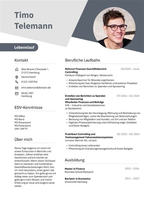 Lebenslauf Online Editor Mit Vielen Vorlagen Als PDF XING