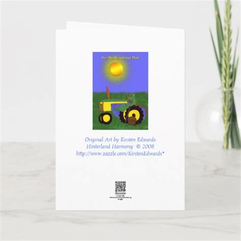 Fathers Day Fishing Pole And Green Tractor Card Zazzle