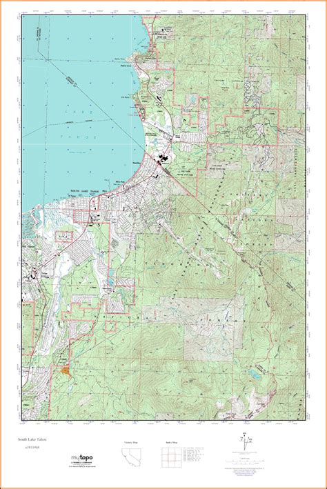 South Lake Tahoe Topo Map - map : Resume Examples #q3k1zrAOQP