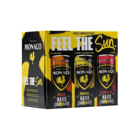 Monaco Cocktail Hard Lemonade Variety 6pk 12oz Can Friendly Fine Wine