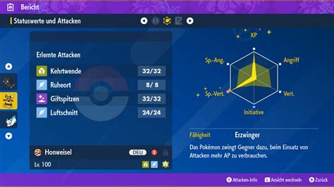 PVP Shiny Honweisel 6IV LVL 100 Pokemon Karmesin Purpur Violet