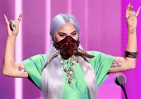 VMAs 2020: Lady Gaga Face Masks, Fishbowl, Horns, More: Pics