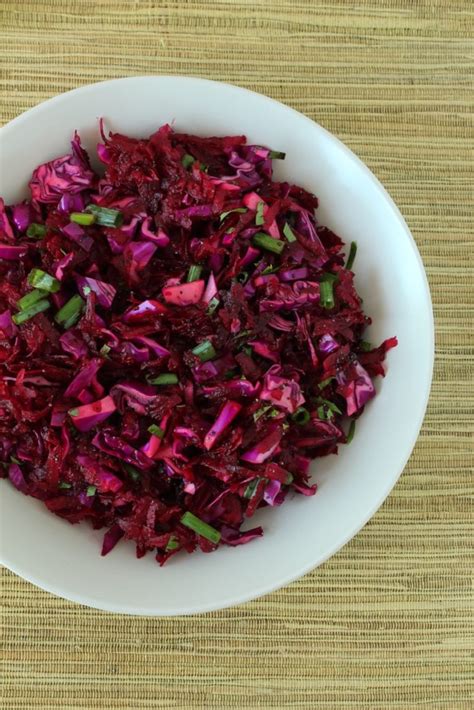 Salada De Beterraba E Repolho Roxo Santo Legume