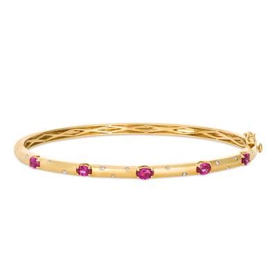 K Honey Gold Bangle Nude Diamonds LAJJ BL Le Vian