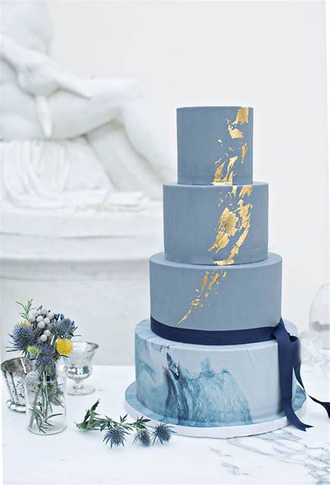 38 Elegant Blue Wedding Cake Ideas You Will Like Chicwedd