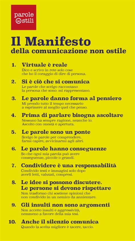 Cosa Significa Comunicazione Non Ostile 10 Regole Sbirilla