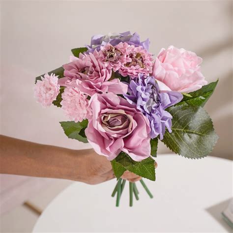 Rose Bouquet Pink And Purple