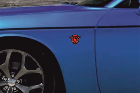 Unique Badges For Fenders With Logo SRT Skull