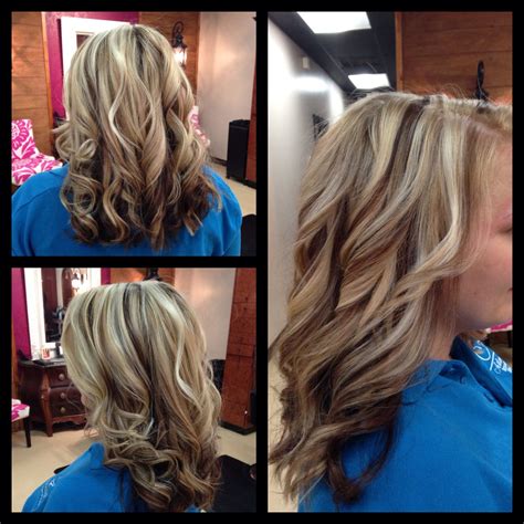 Bright Blonde Highlights With Cool Brown Lowlights Amber Heater