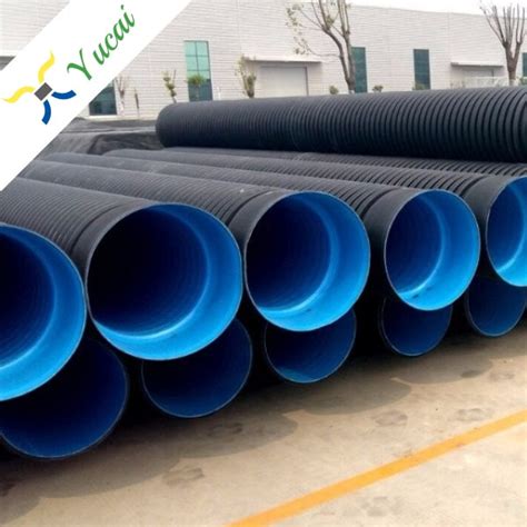 On225 1200mm HDPE Corrugated Pipe Sizes Specification Dimensions With