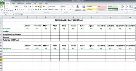 Fotos Saiba Como Montar Uma Planilha De Gastos Mensais Personalizada