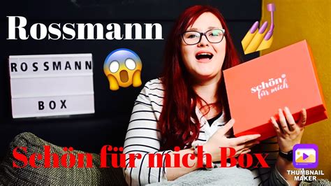 UNBOXING Rossmann Schön für mich Box Mai Hammer Box YouTube