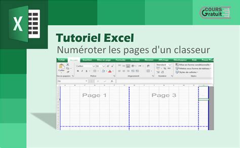 Tutoriel Excel Comment Num Roter Les Pages D Un Classeur Tutoriel Excel