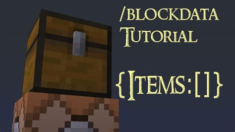 How The Blockdata Command Works Basics Minecraft Tutorial Youtube