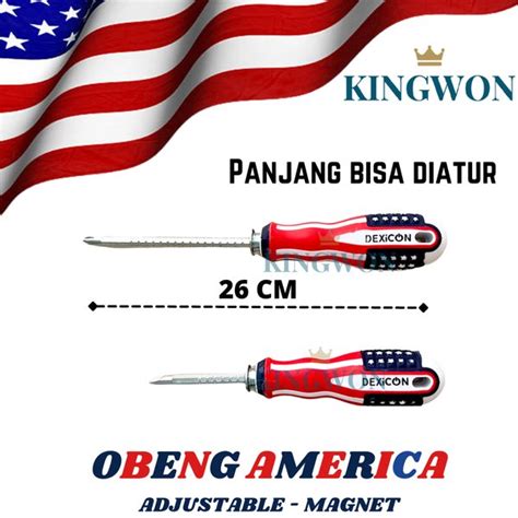 Jual Obeng Amerika Magnet Min Plus In Obeng Bolak Balik Kembang Di